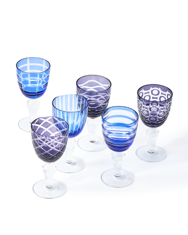 Купить Бокал для вина/Набор стаканов Cobalt Mix Wine Glasses в интернет-магазине roooms.ru