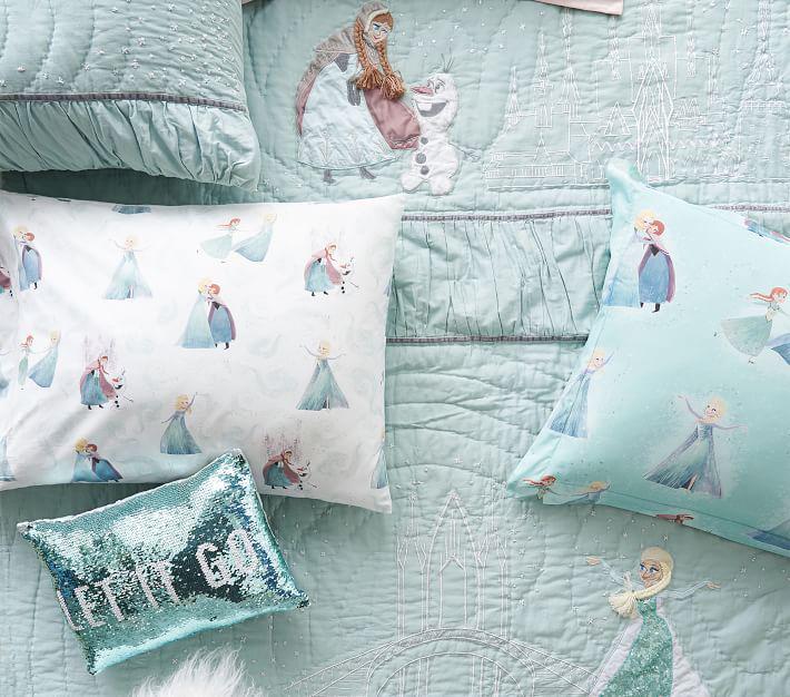 Купить Декоративная подушка Disney Frozen "Let It Go" Pillow 12x16 Porcelain Blue в интернет-магазине roooms.ru
