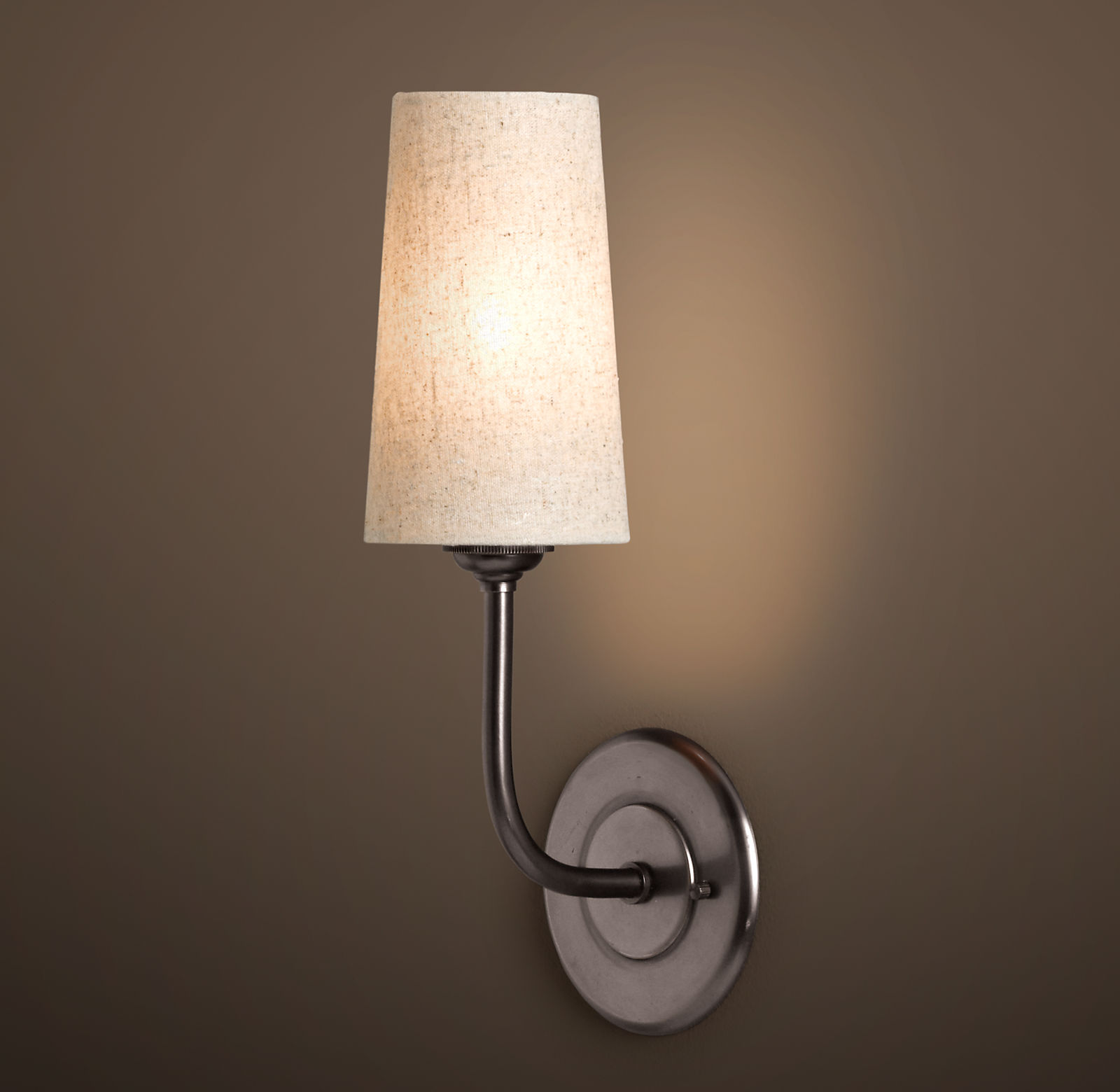 Купить Бра Modern Taper Linen Shade Sconce в интернет-магазине roooms.ru