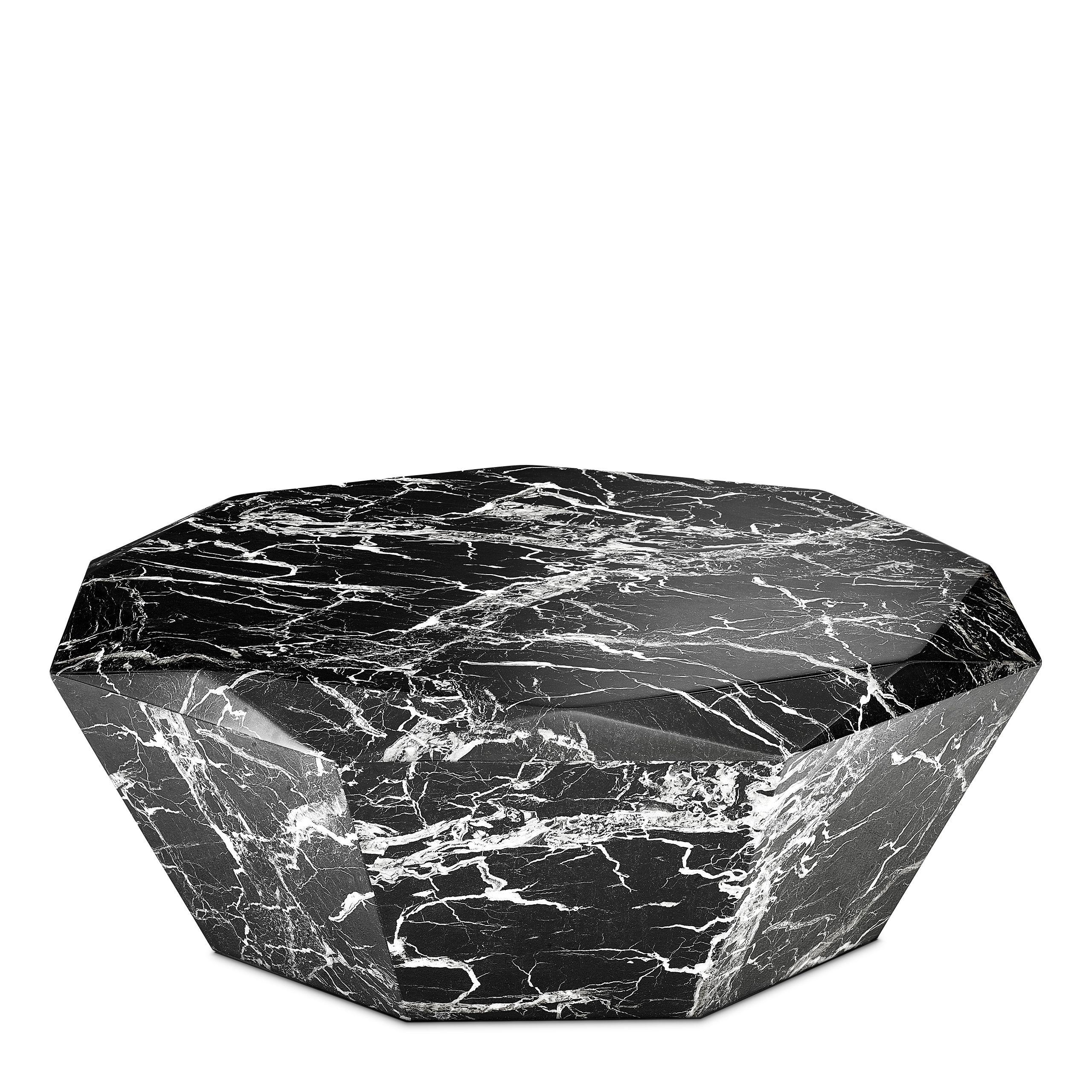 black faux marble