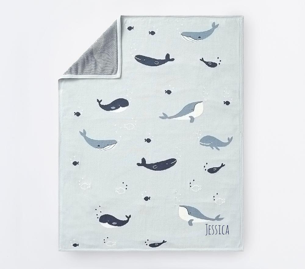 Купить Одеяло Knit Whale Baby Blanket в интернет-магазине roooms.ru