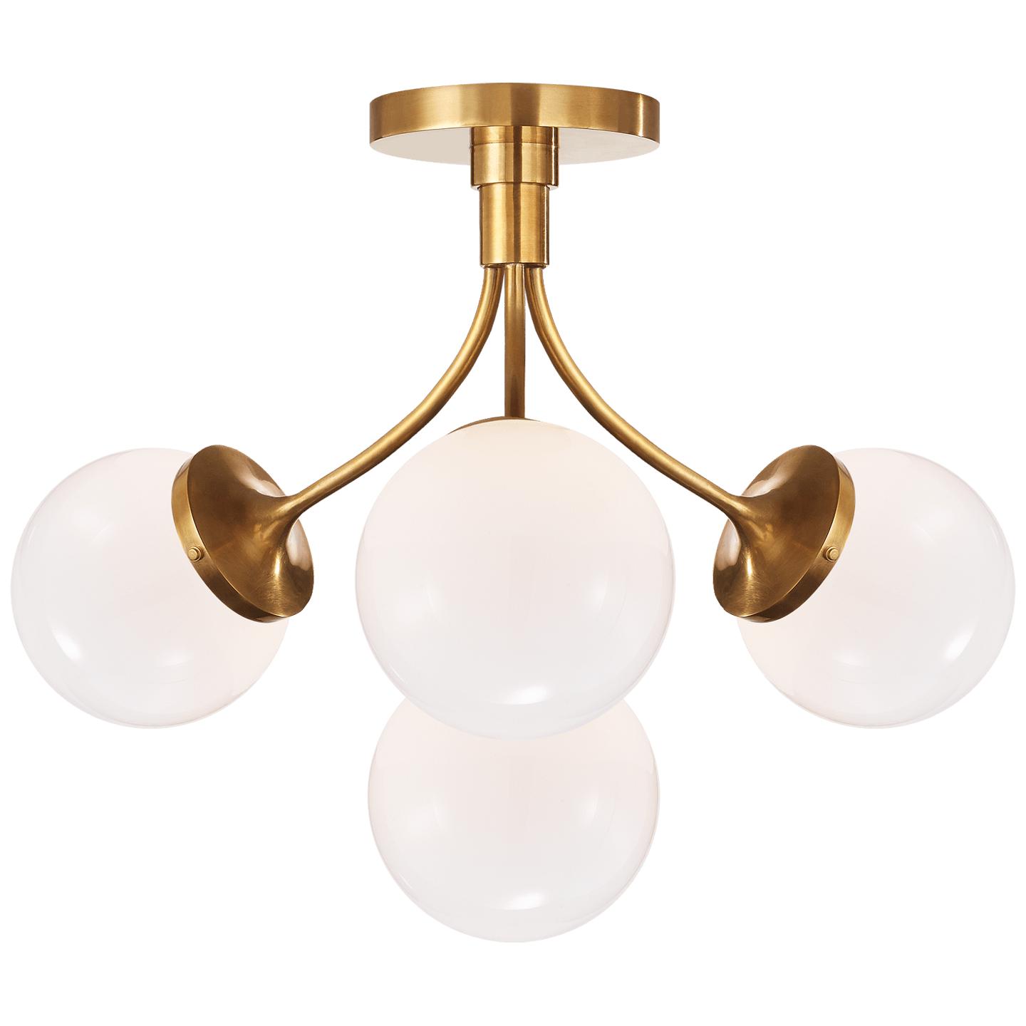 Купить Накладной светильник Prescott Medium Semi-Flush Mount в интернет-магазине roooms.ru