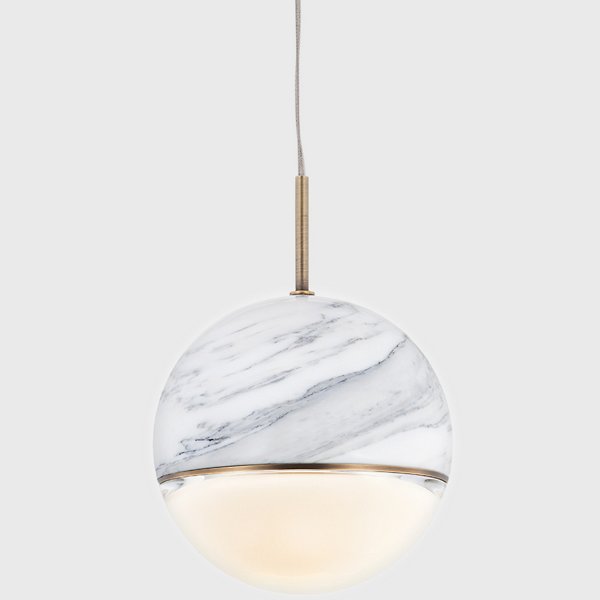 Small,Gloss Carrara Marble,LED Built-in