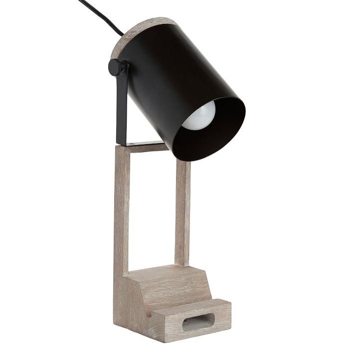 Купить Настольная лампа Wood and Metal Amplifier Task Lamp Black/Natural в интернет-магазине roooms.ru