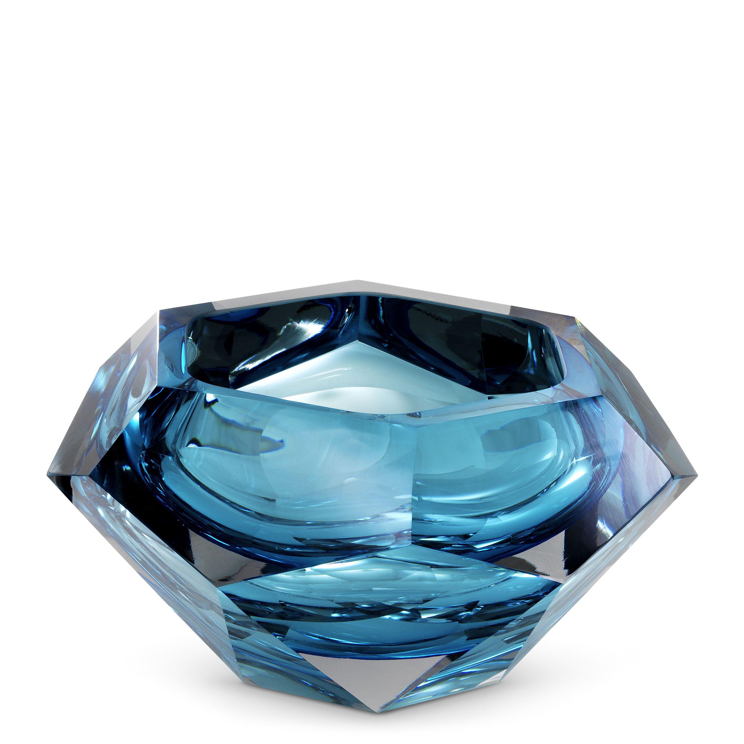 blue crystal glass
