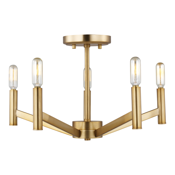 Satin Brass LED Bulb(s) Included