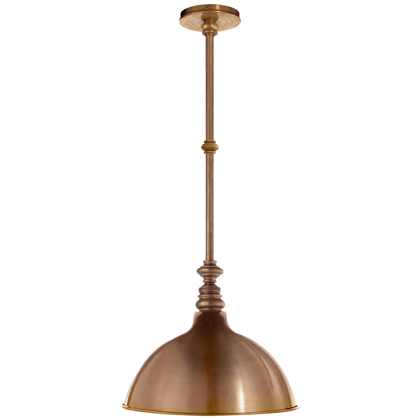 Hand-Rubbed Antique Brass Antique Brass Factory Shade