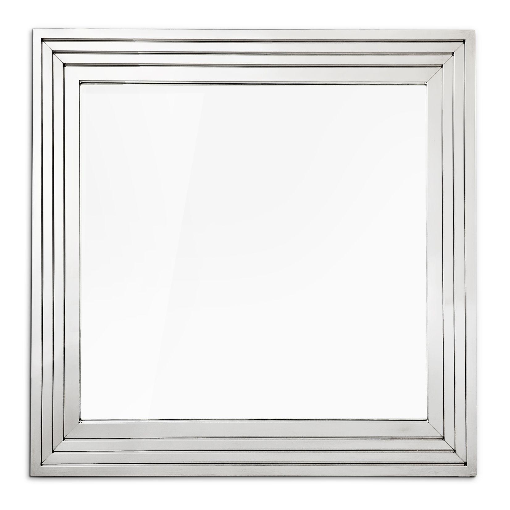 polished stainless steel square