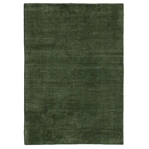 9 ft 10 in x 13 ft 1 in,Green, 100% Hand Spun Afghan Wool