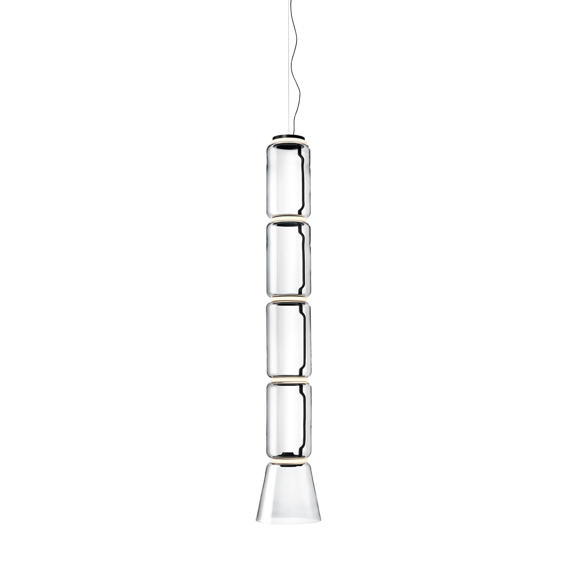 Купить Подвесной светильник Noctambule Suspension 4 Low Cylinder Cone в интернет-магазине roooms.ru