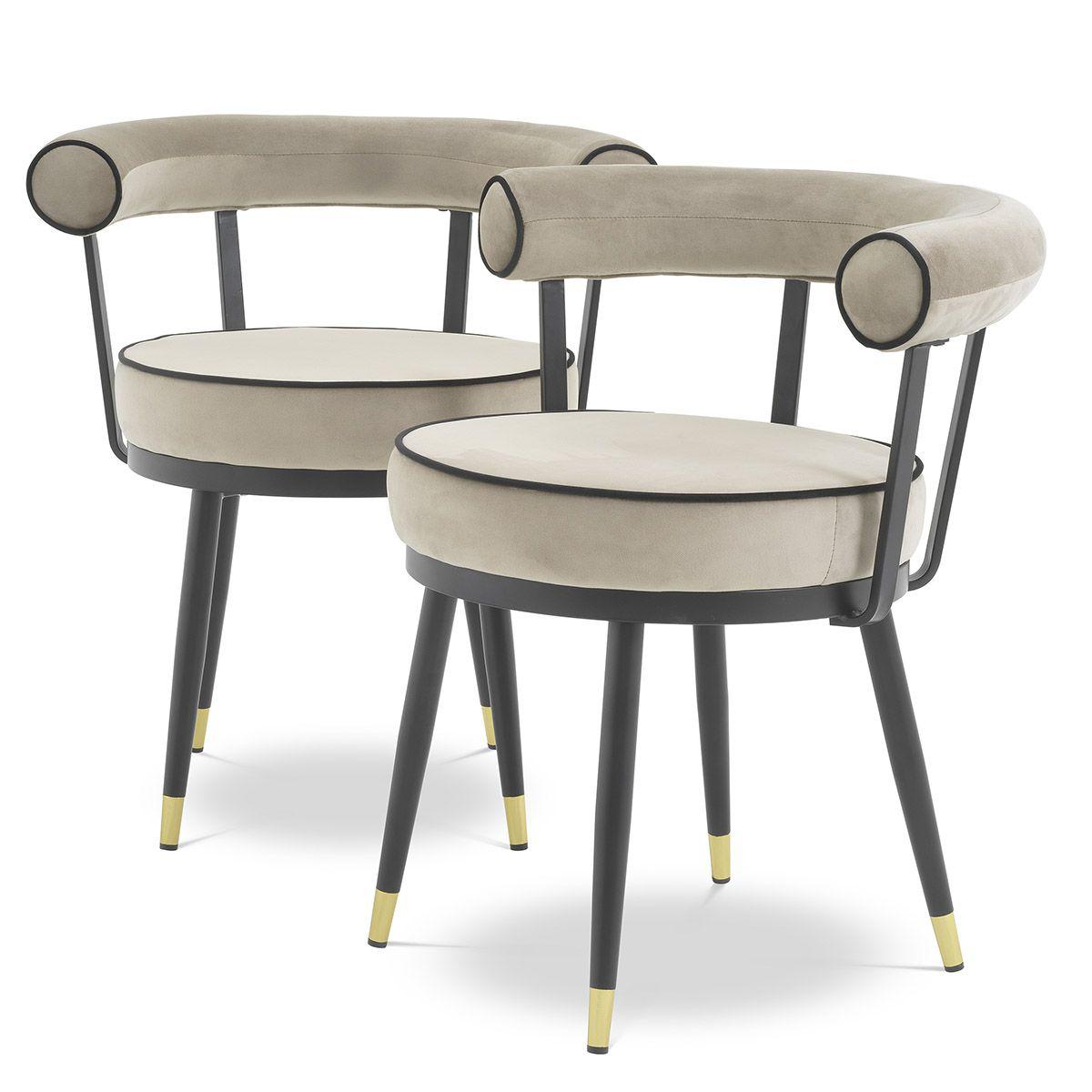 Купить Стул без подлокотника Dining Chair Vico set of 2 в интернет-магазине roooms.ru