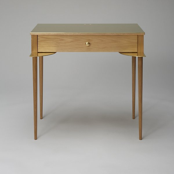Small,White Oak with Brass