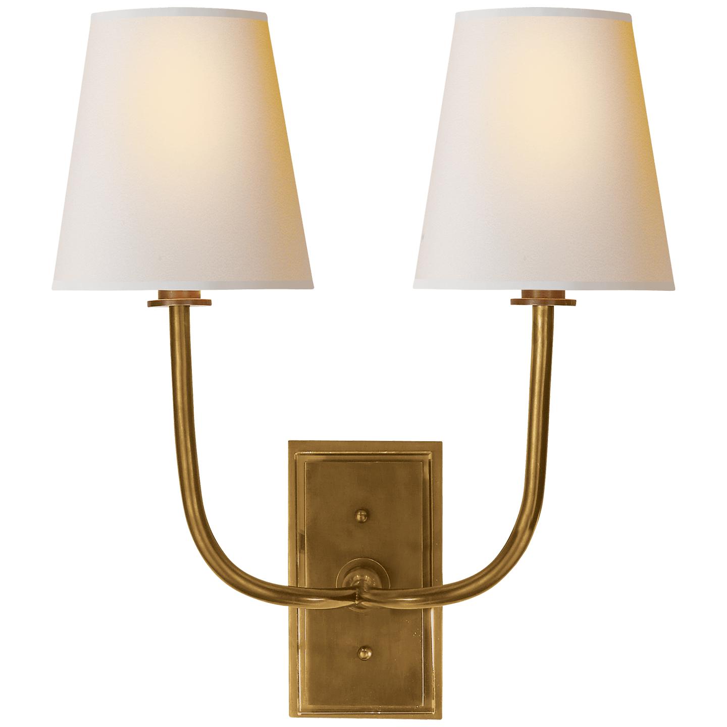 Купить Бра Hulton Double Sconce в интернет-магазине roooms.ru