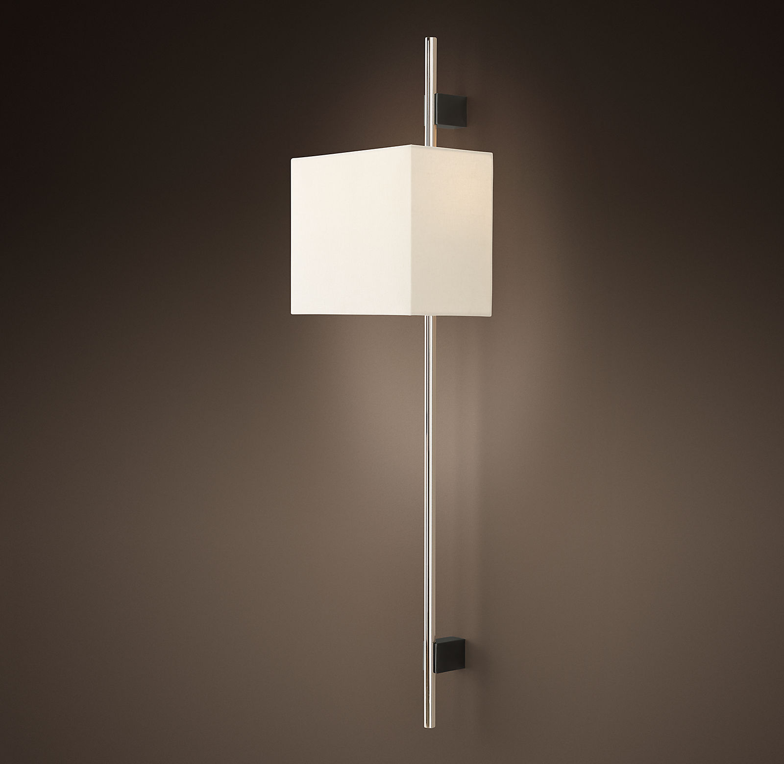 Купить Бра Vela Round Bar Sconce - Rectangular Shade в интернет-магазине roooms.ru