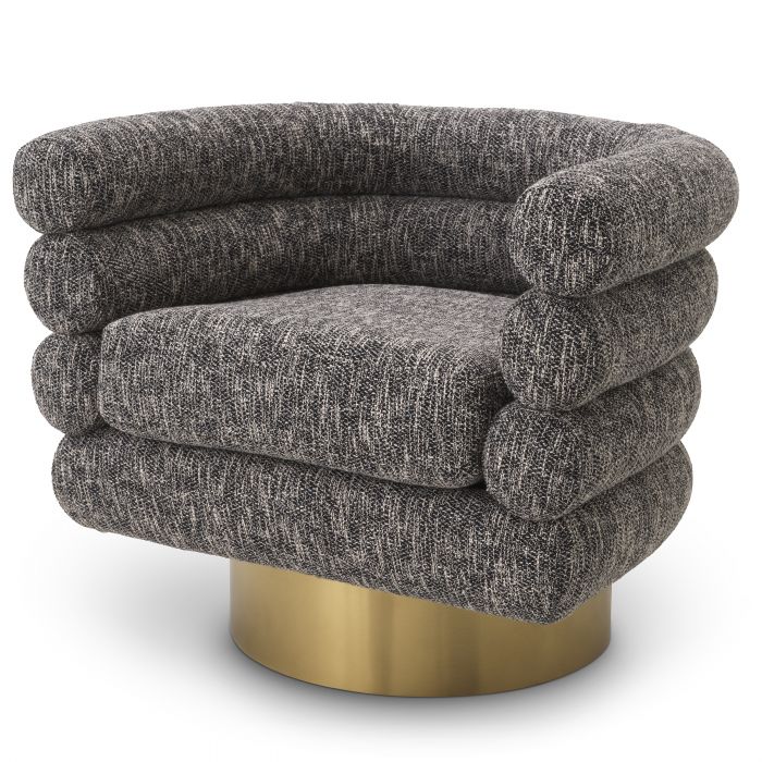 cambon black | brushed brass finish swivel base