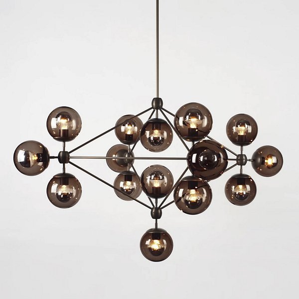 Купить Люстра Modo 4 Sided Chandelier - 15 Globes в интернет-магазине roooms.ru