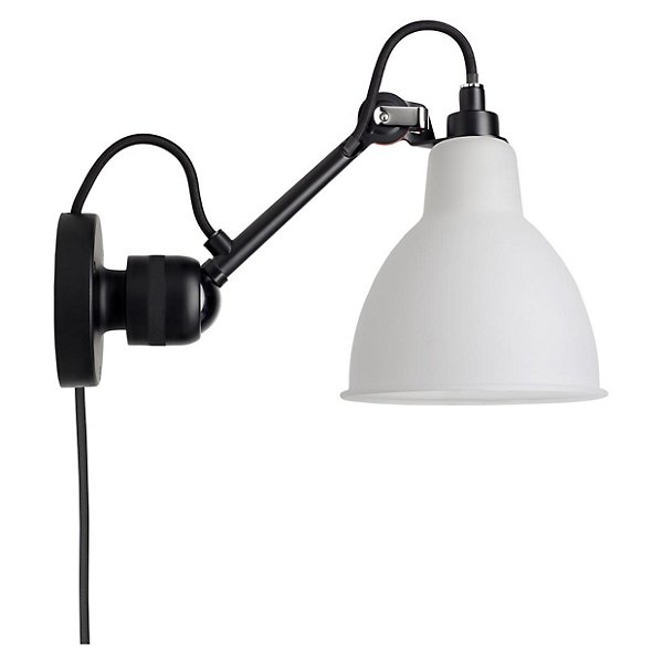 Купить Бра Lampe Plug In Wall Sconce (Frosted/Black/Round) - OPEN BOX в интернет-магазине roooms.ru