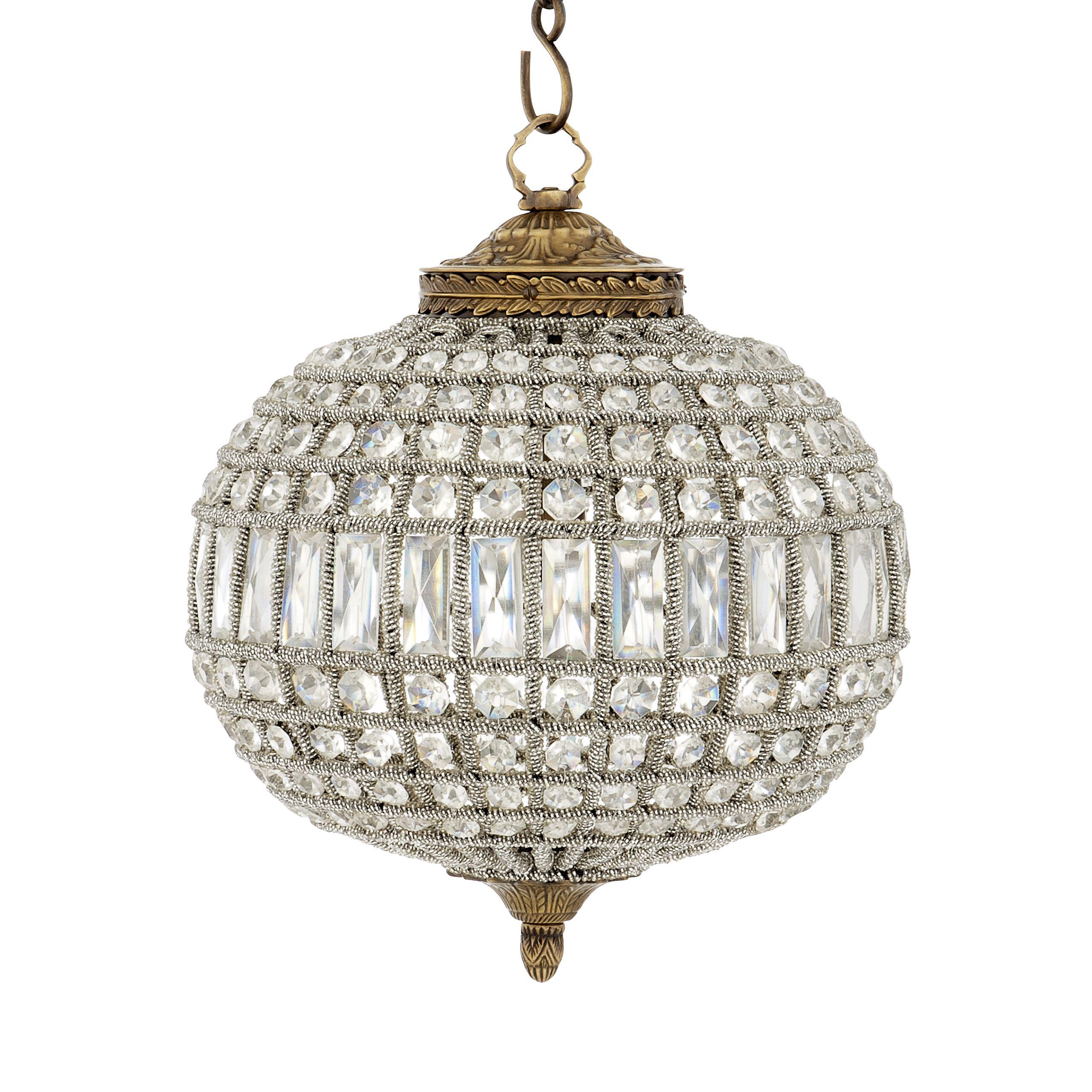 crystal glass | antique brass finish S