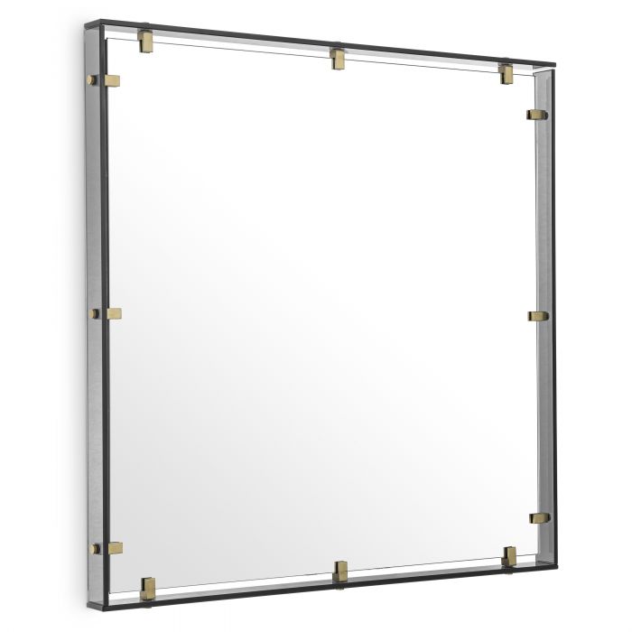 smoke glass | antique brass finish M