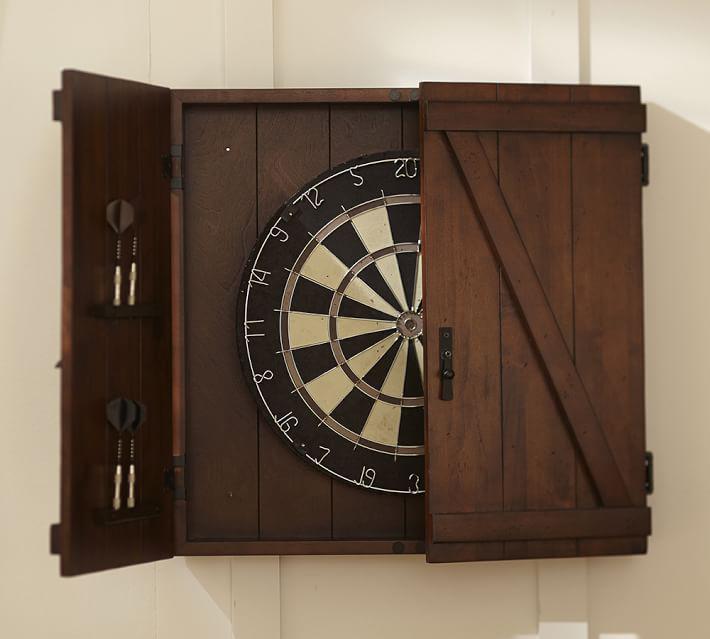 Купить Нардс Dartboard Wood Cabinet Game Set - Mahogany в интернет-магазине roooms.ru
