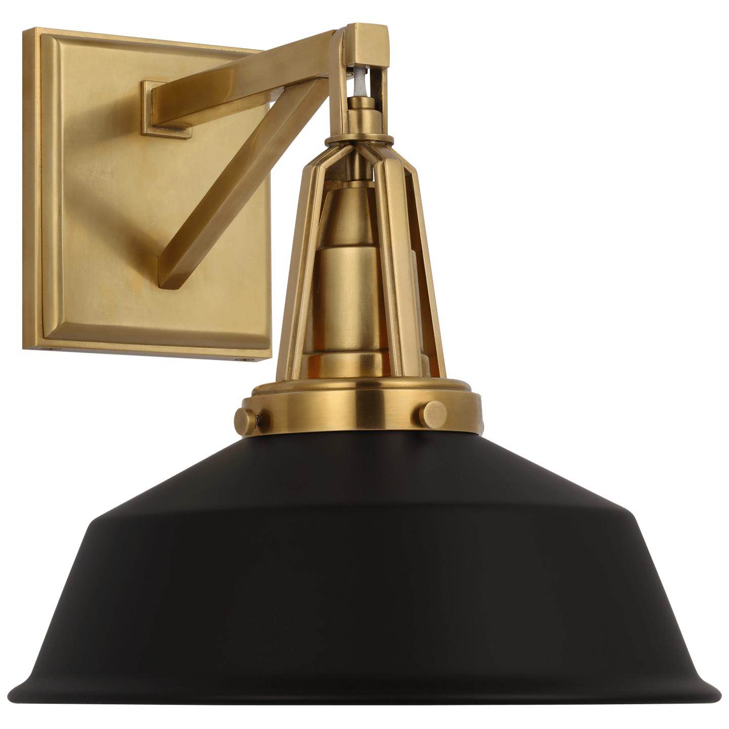 Antique-Burnished Brass Matte Black