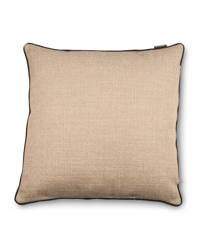 Beige Black pipingInner cushion filled with feathers