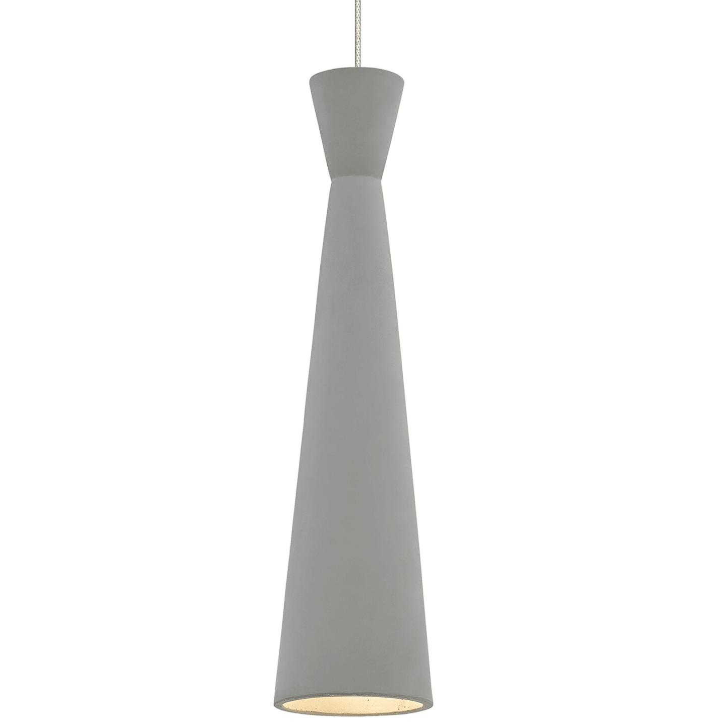 Satin Nickel Concrete Lamp Not Included