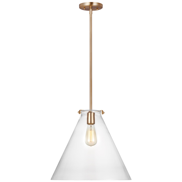 Satin Brass LED Bulb(s) Included