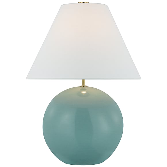 Large teal cheap table lamp