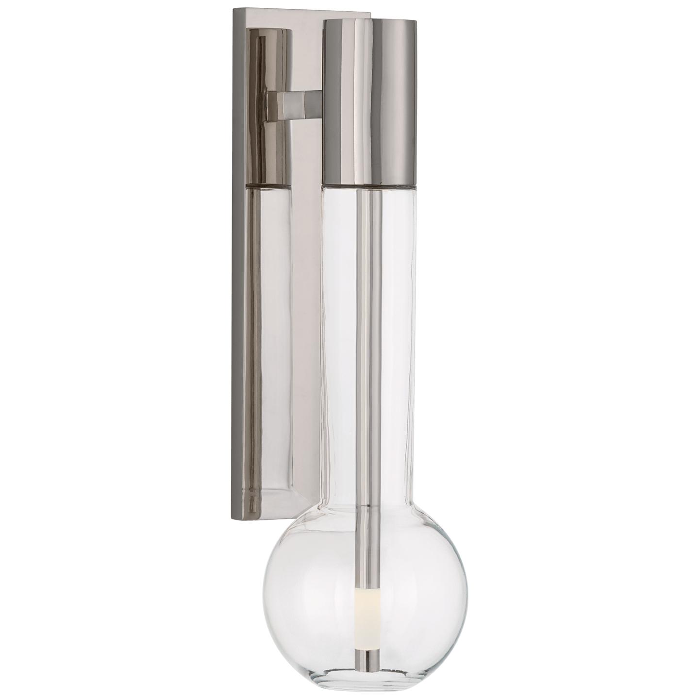 Polished Nickel Clear Glass