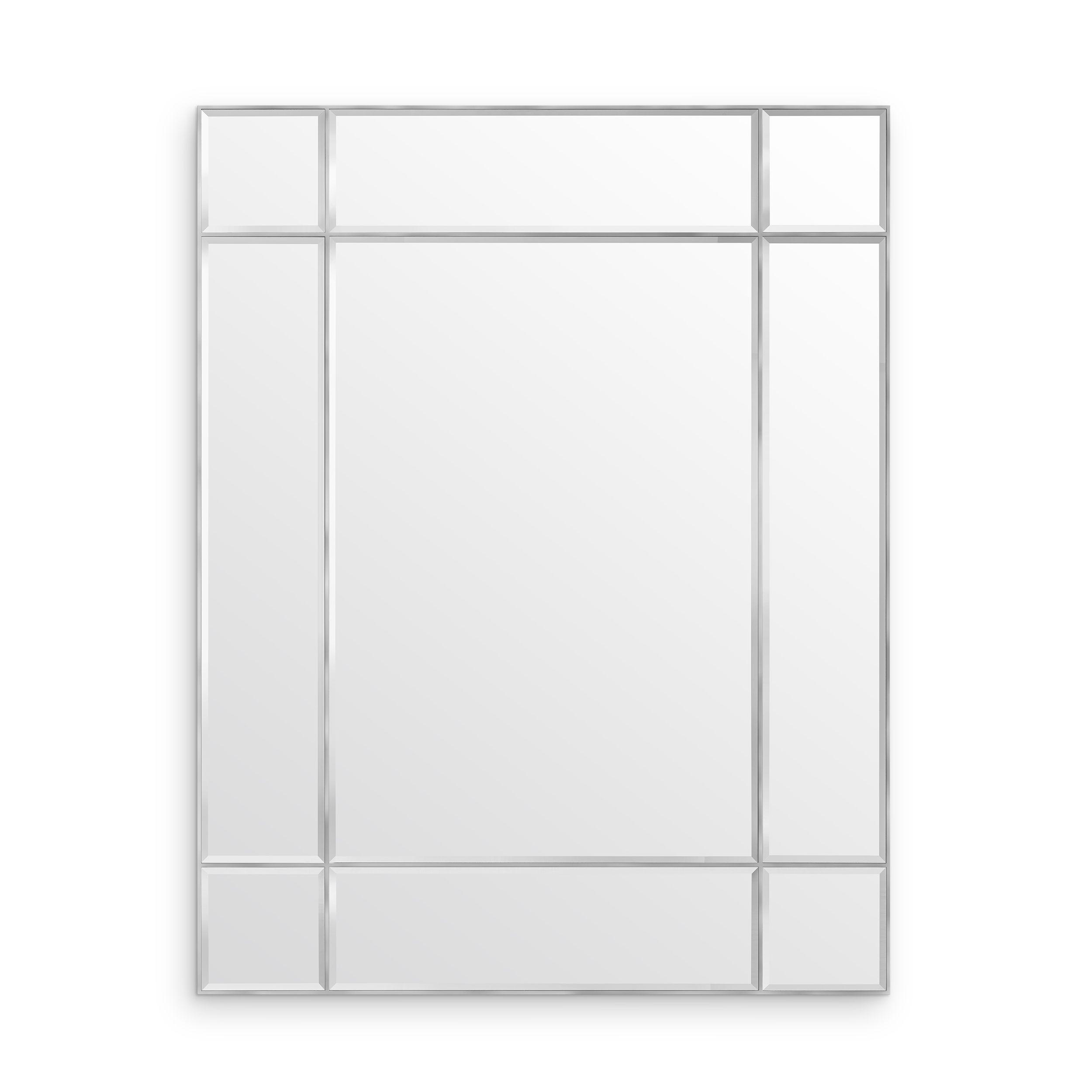nickel finish | bevelled mirror glass XL