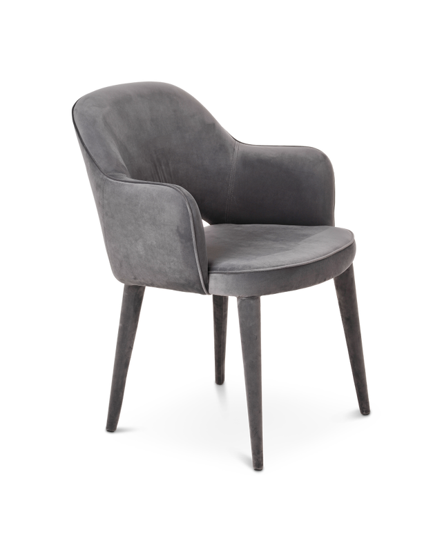 Light grey Metal frame with upholstered legs