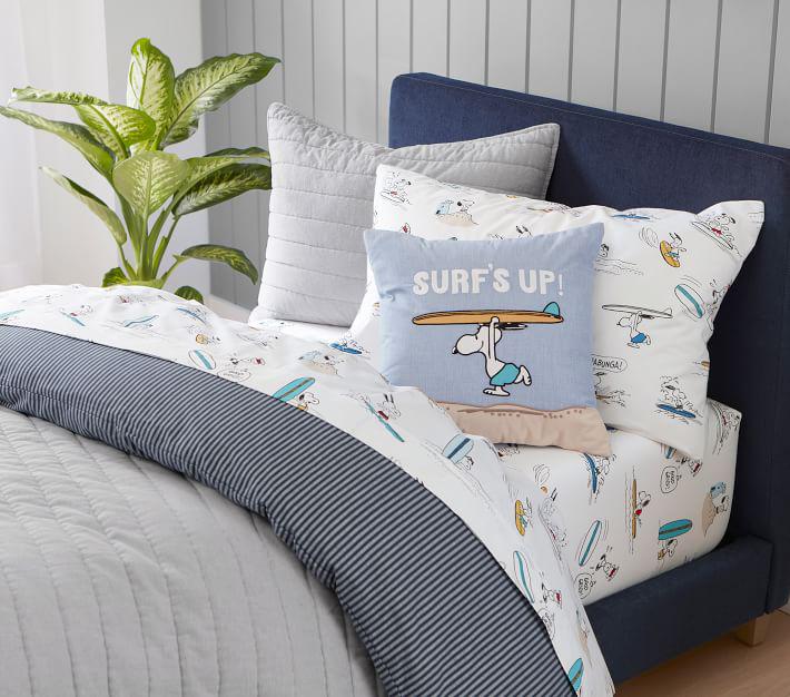 Купить Наволочка Snoopy® Surf Organic Sheet Set & Pillowcases - Extra Pillowcase в интернет-магазине roooms.ru