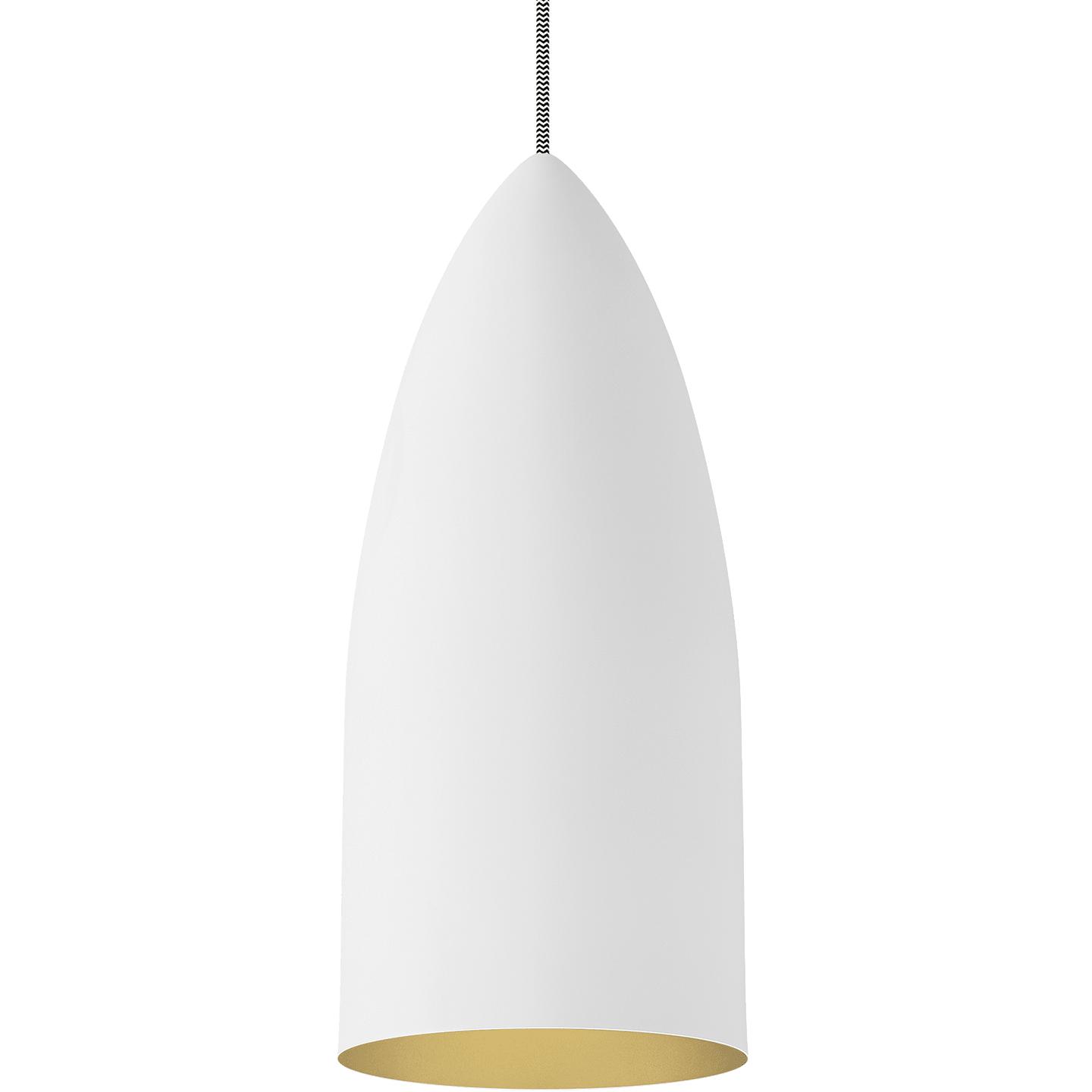 Rubberized White/Gold Lamp Not Included