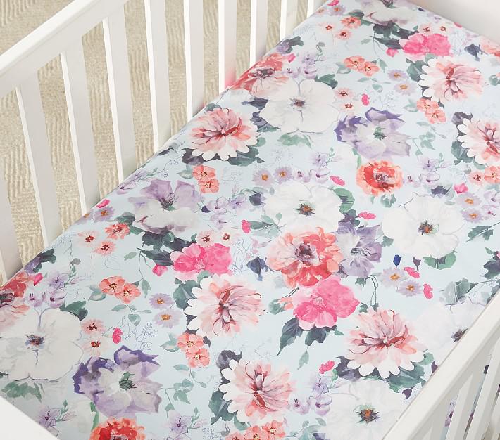 Купить Простыня  Organic Isla Floral Crib Fitted Sheet в интернет-магазине roooms.ru