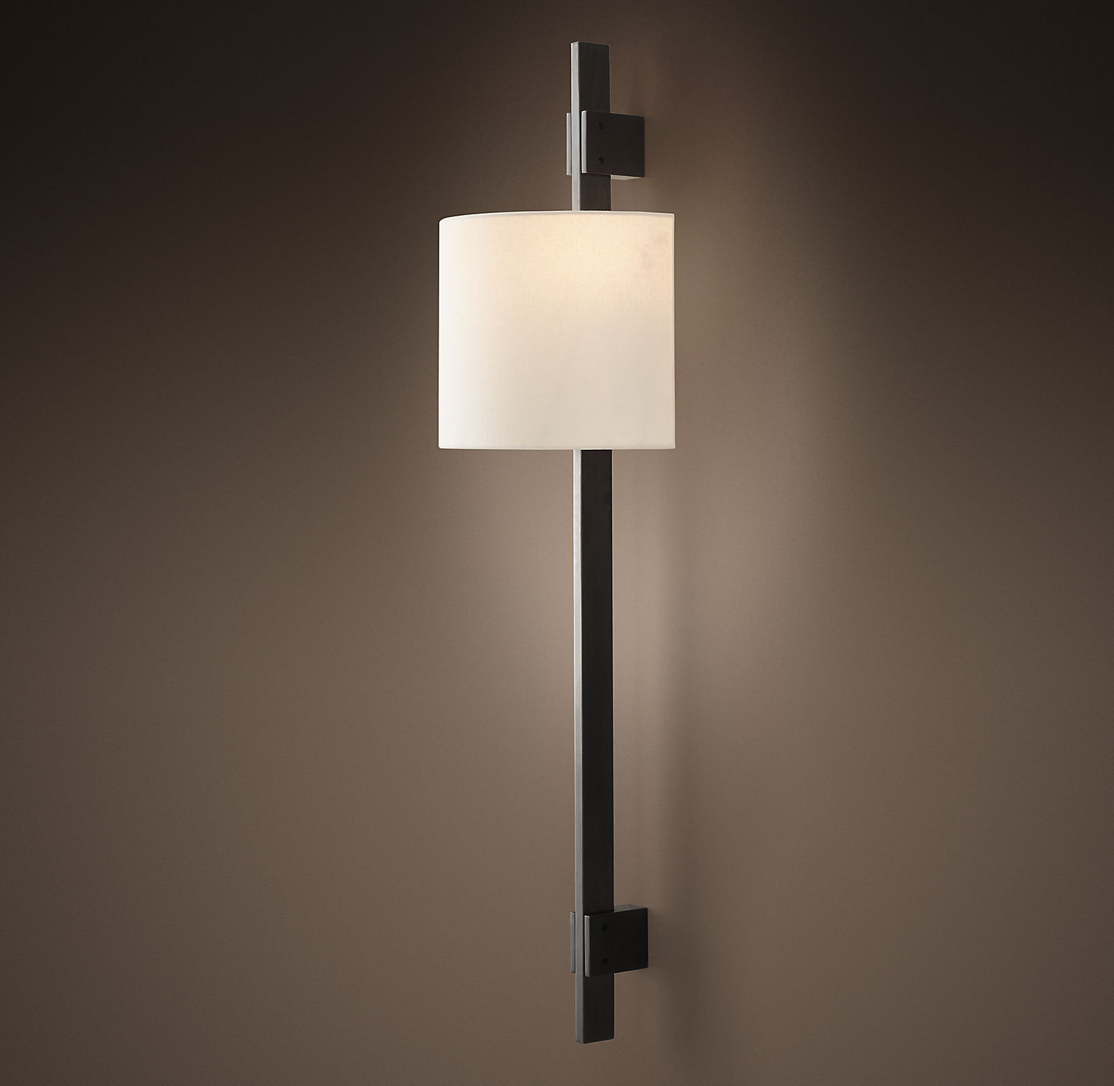 Купить Бра Vela Rectangular Bar Sconce - Round Shade в интернет-магазине roooms.ru