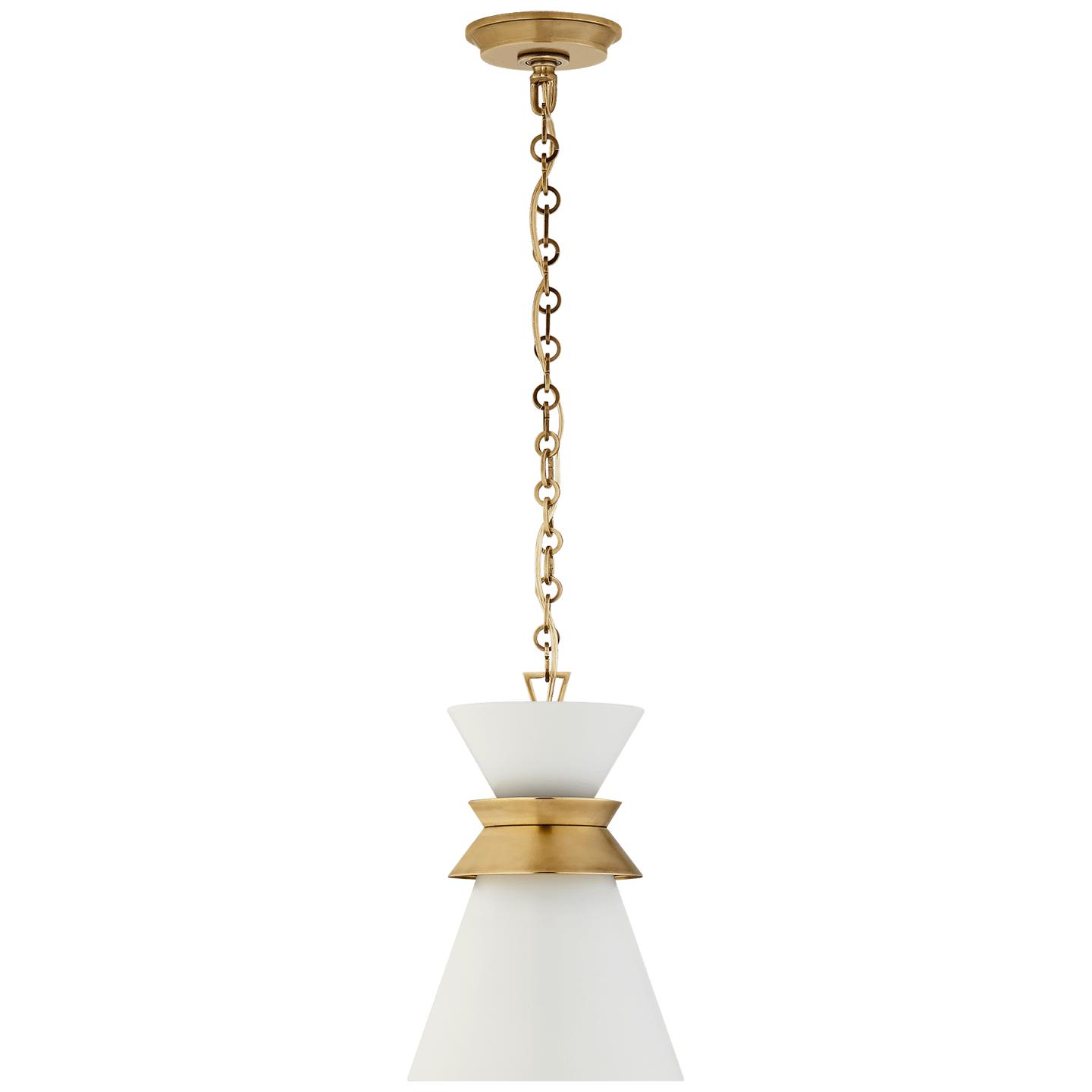 Antique-Burnished Brass Matte White