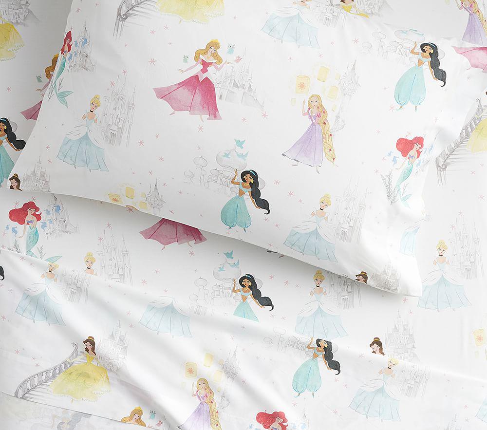 Купить Наволочка Disney Princess Castles Organic Toddler Sheet Set & Pillowcase - Sheet Set в интернет-магазине roooms.ru