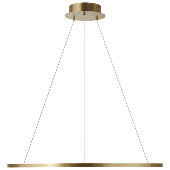 Natural Brass 36" Diameter Integrated LED 90 CRI 2200K 120V-277V