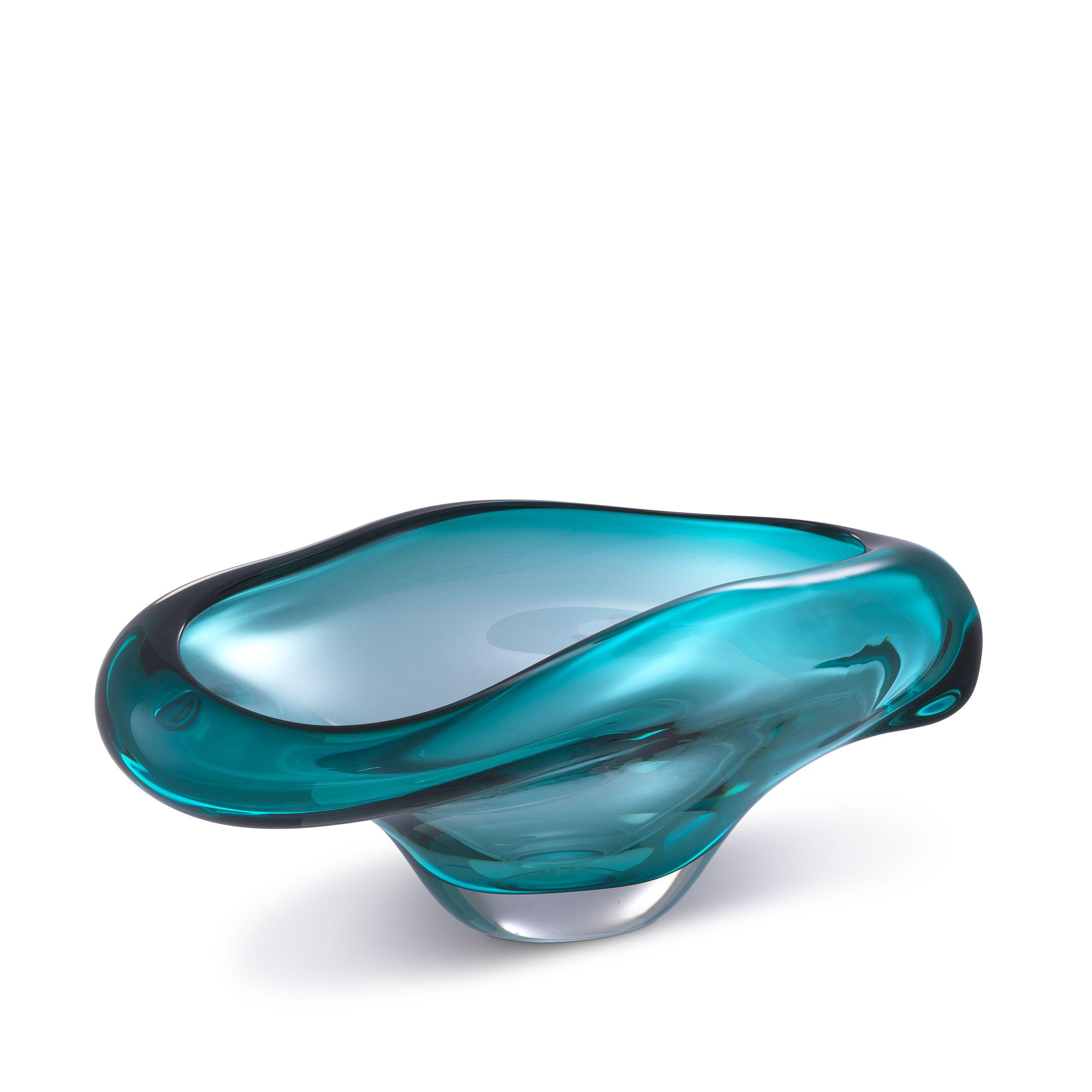 hand blown glass | turquoise colour