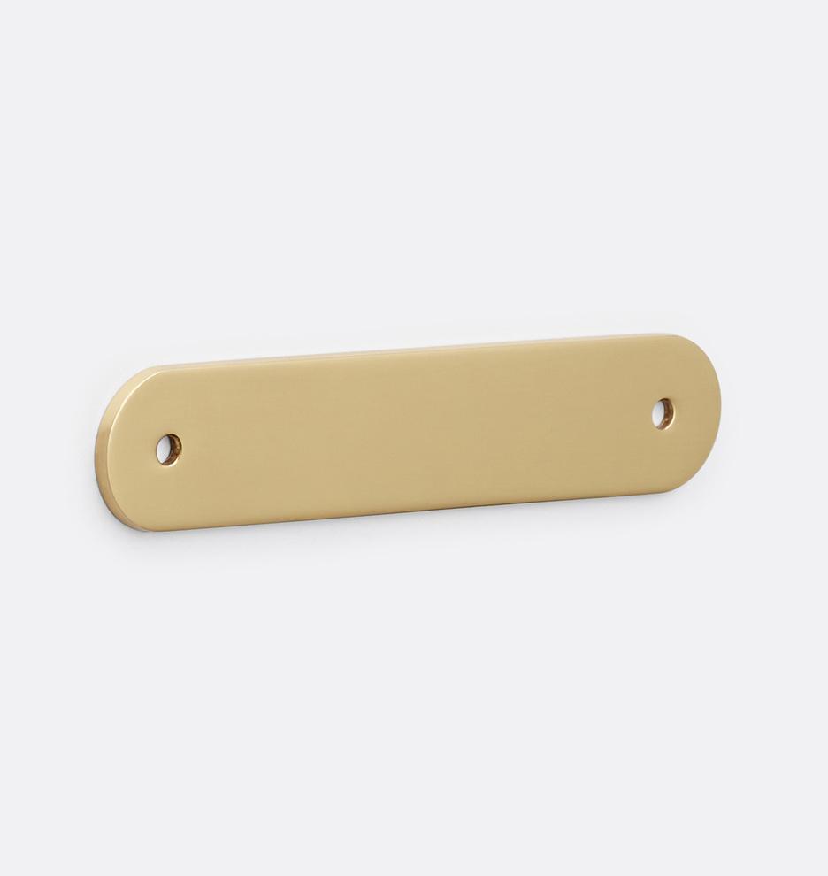 Купить Ручка Rounded Rectangle Drawer Pull Backplate в интернет-магазине roooms.ru