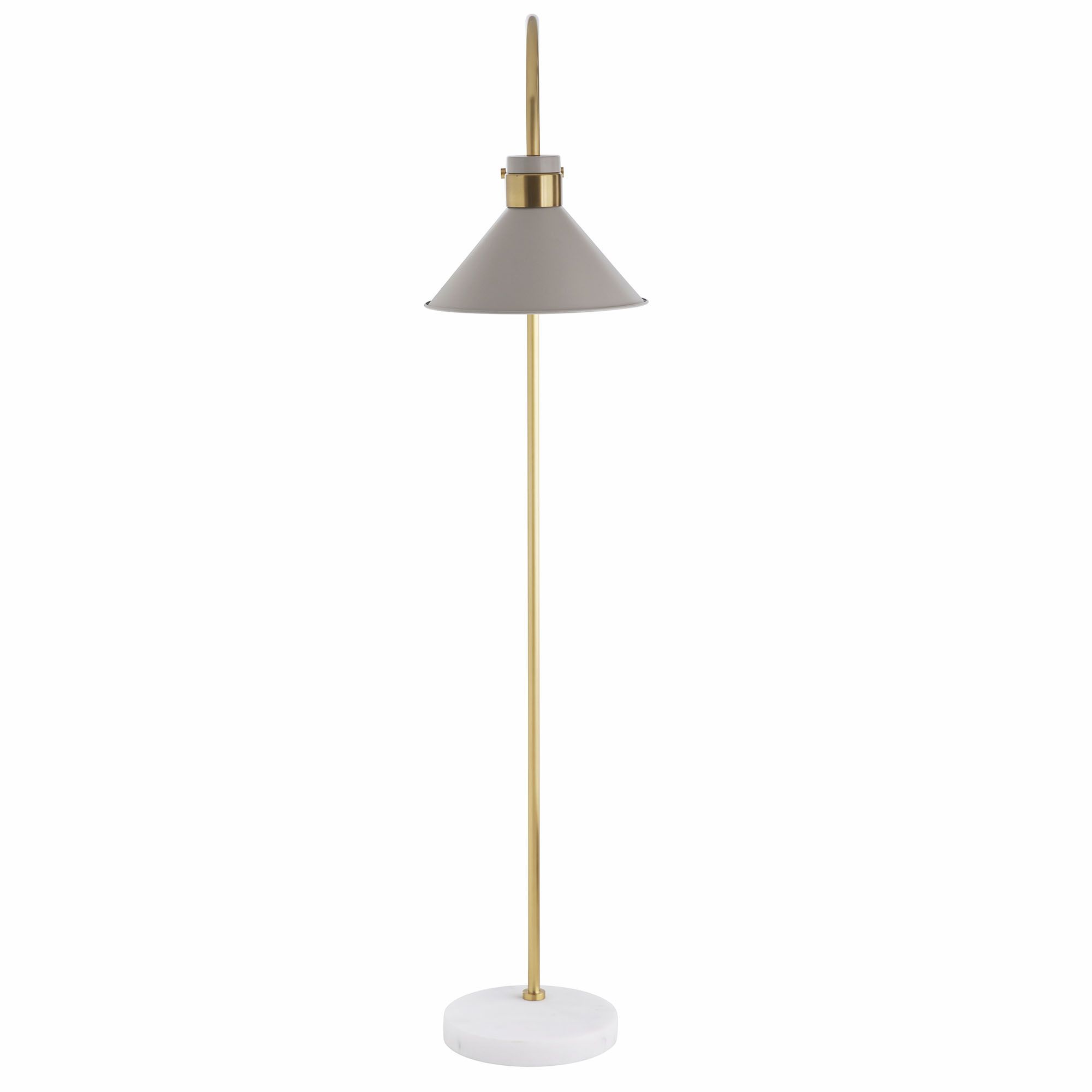 Taupe, Antique Brass, White