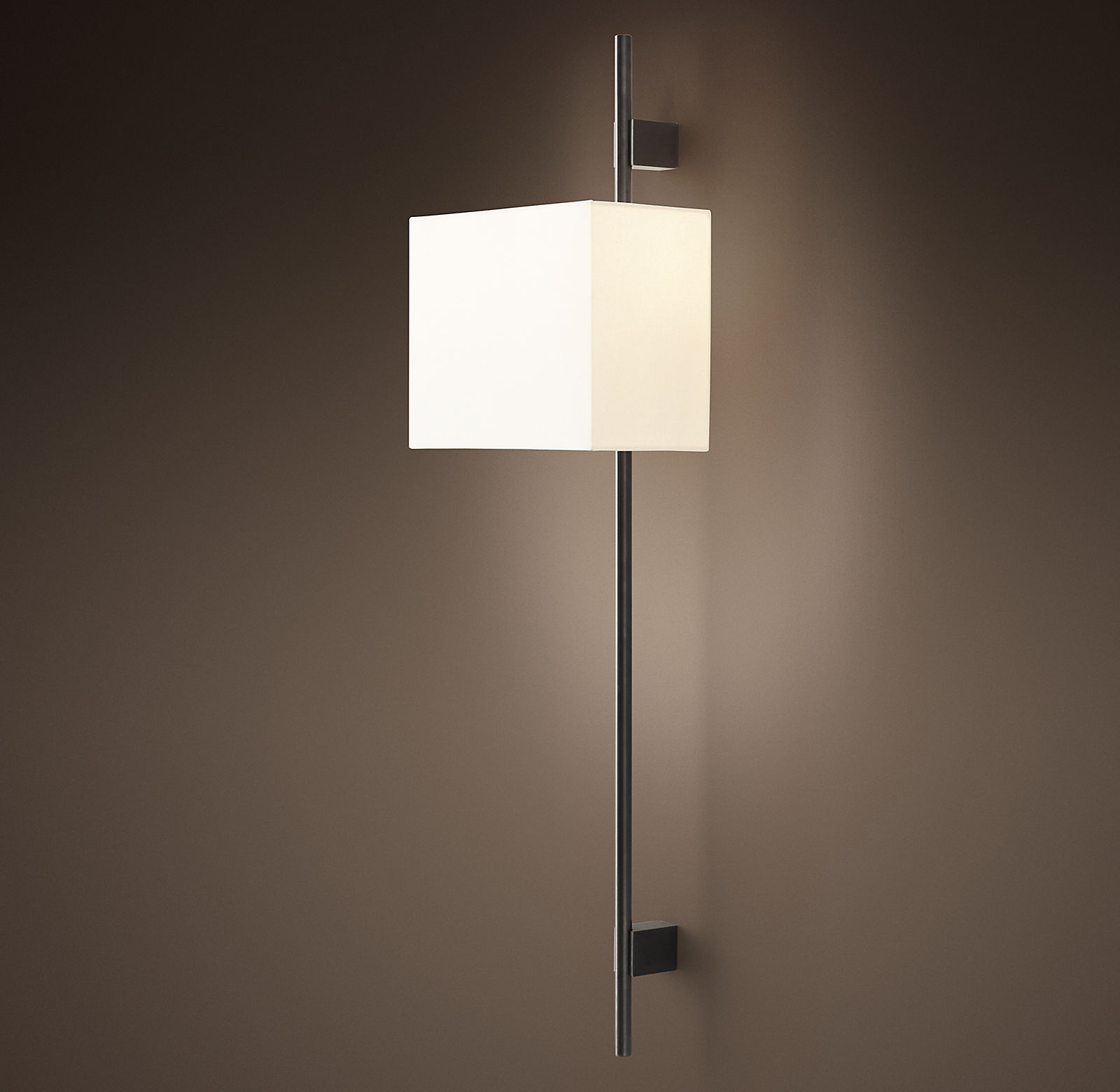 Купить Бра Vela Round Bar Sconce - Rectangular Shade в интернет-магазине roooms.ru