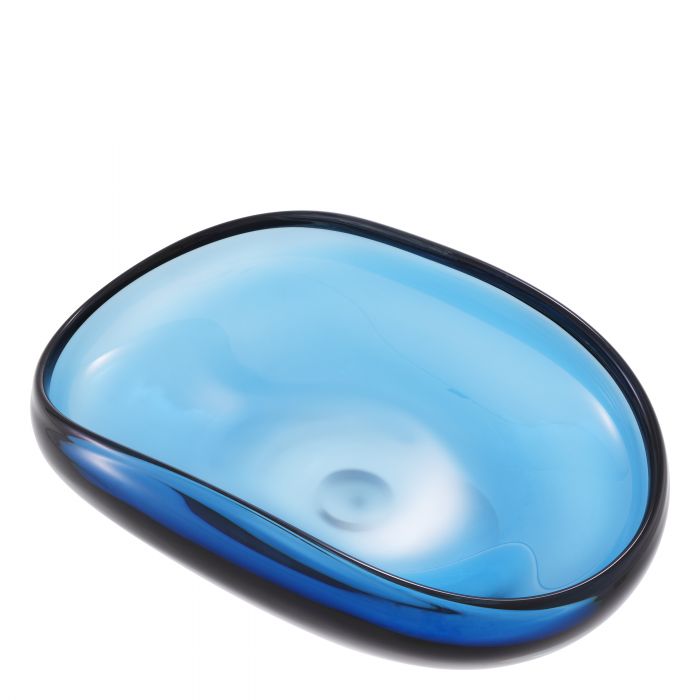 hand blown glass | blue colour