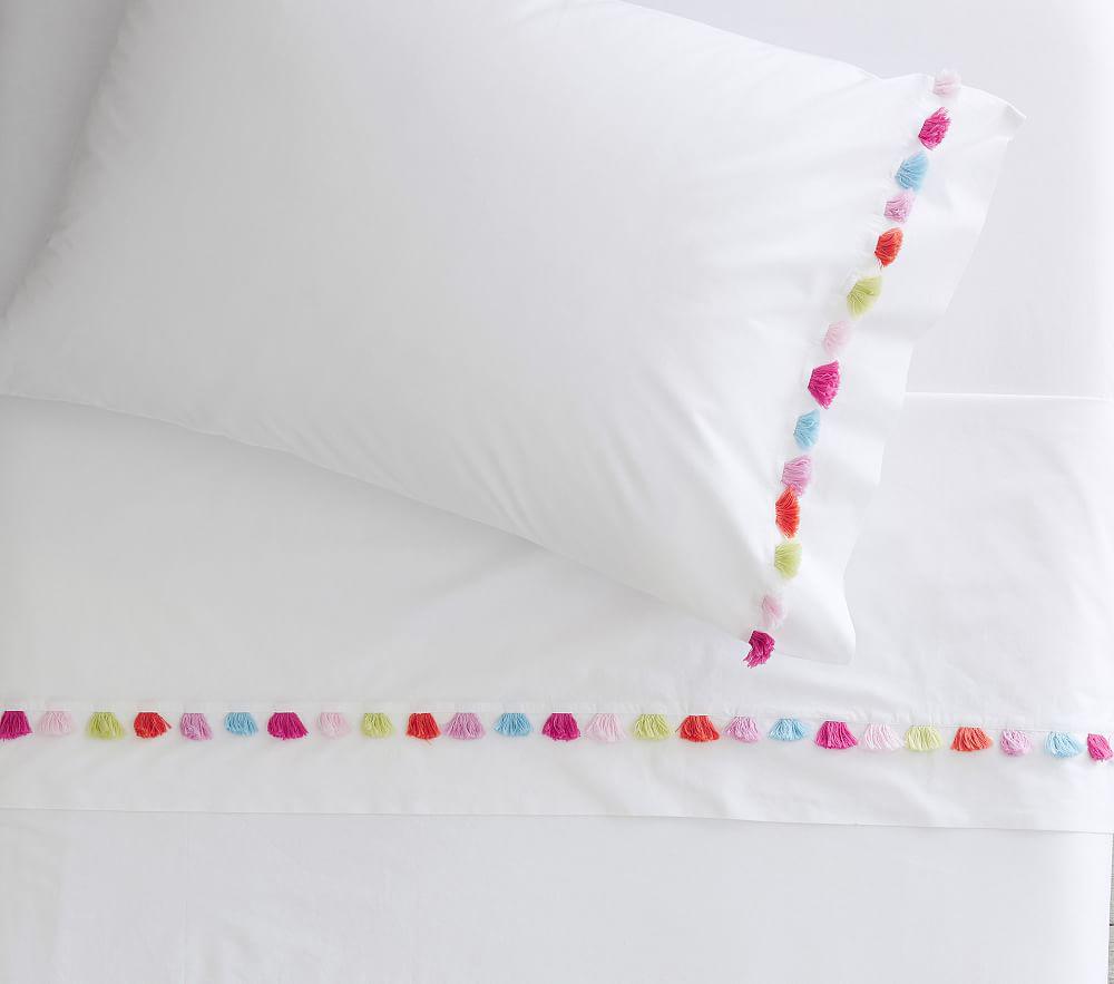 Купить Наволочка Pom Pom Tassel Organic Sheet Set & Pillowcases - Extra Pillowcase в интернет-магазине roooms.ru