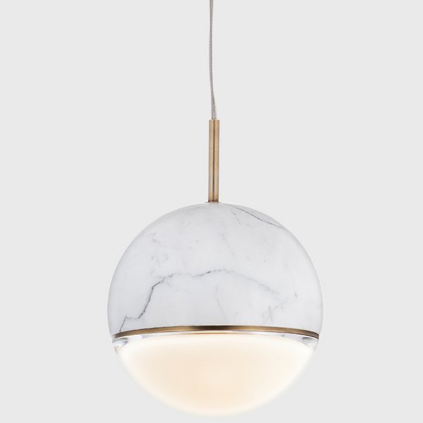 Medium,Matte Carrara Marble,LED Built-in