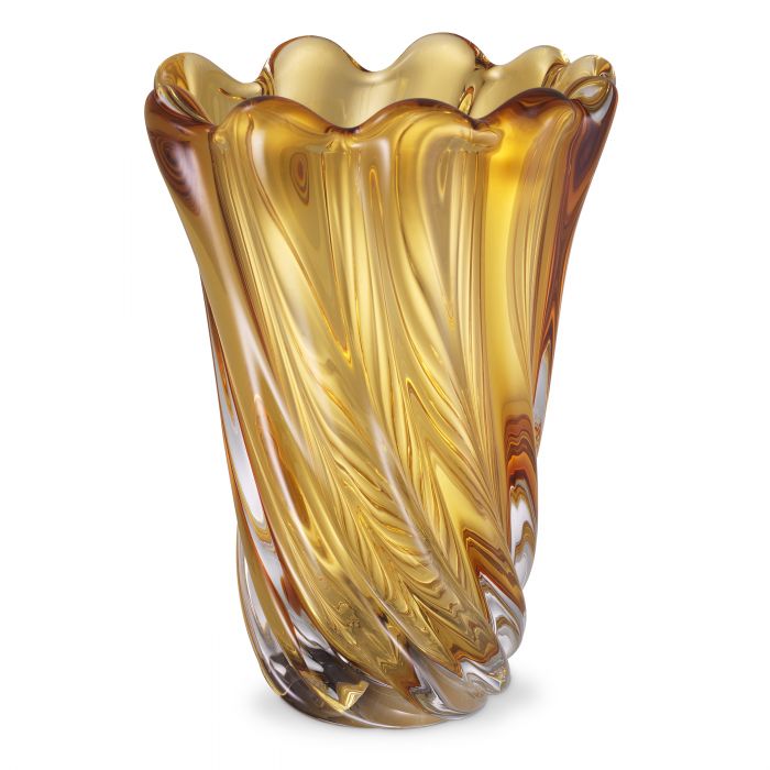 hand blown glass | yellow colour L