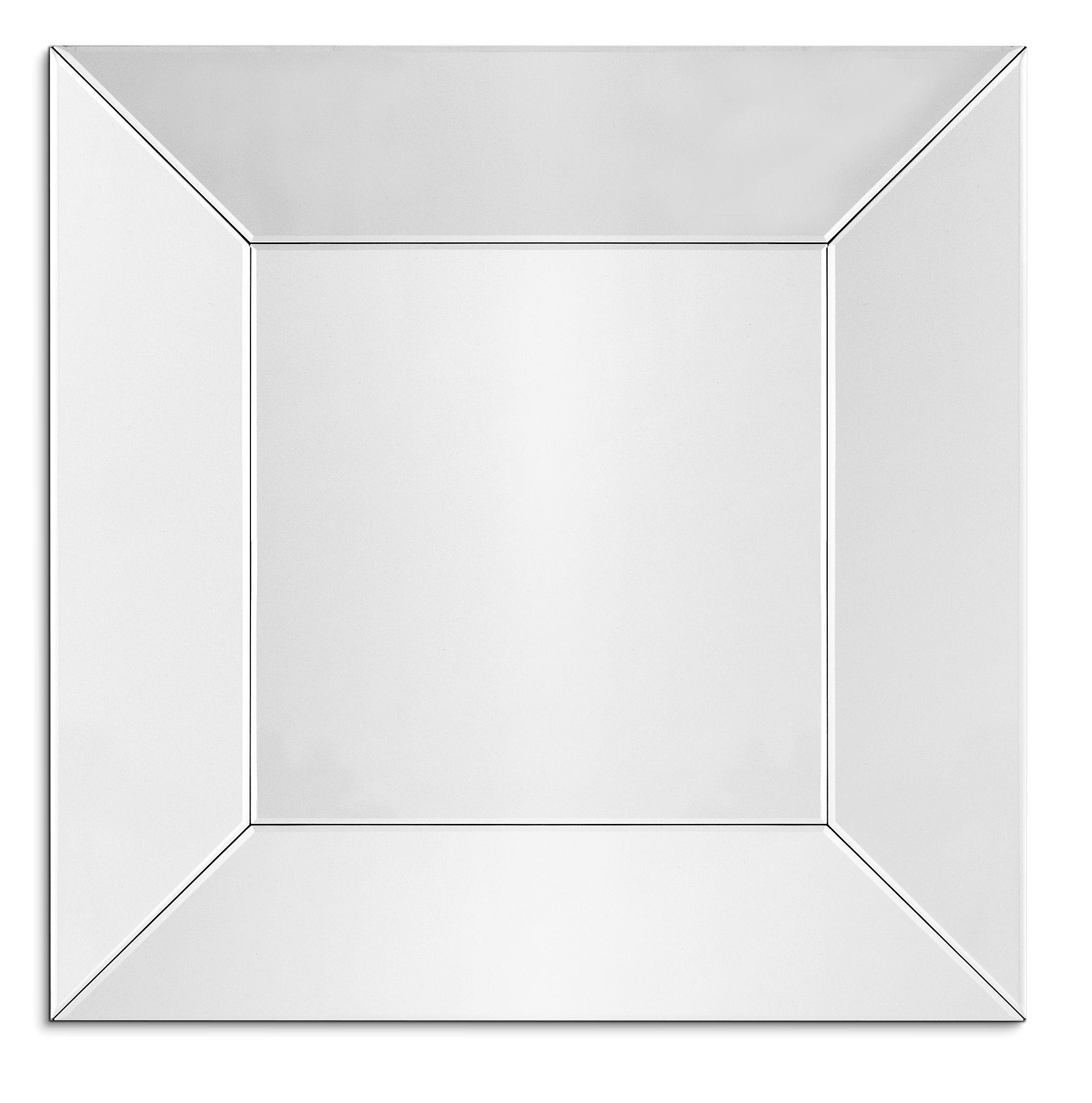 bevelled mirror glass square