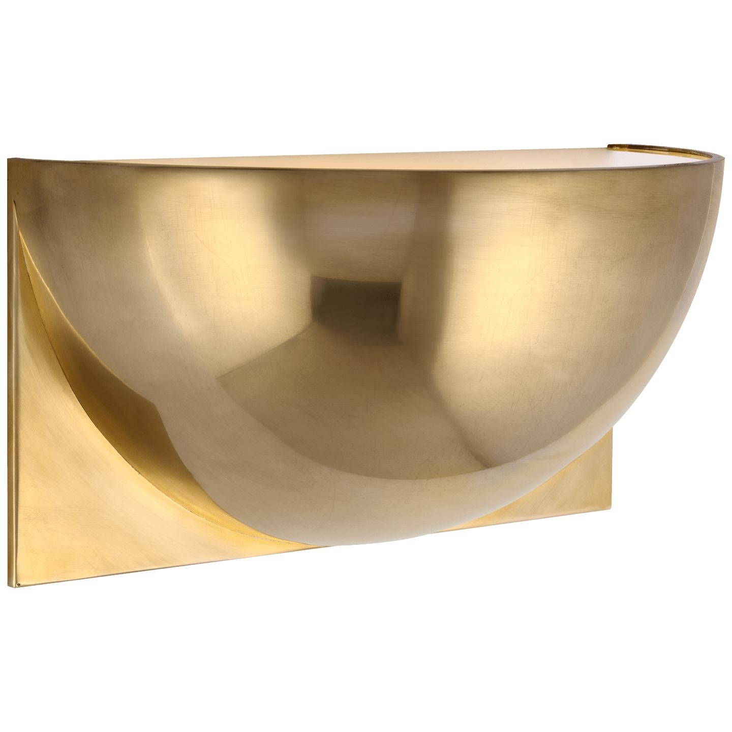 Natural Brass Frosted Glass