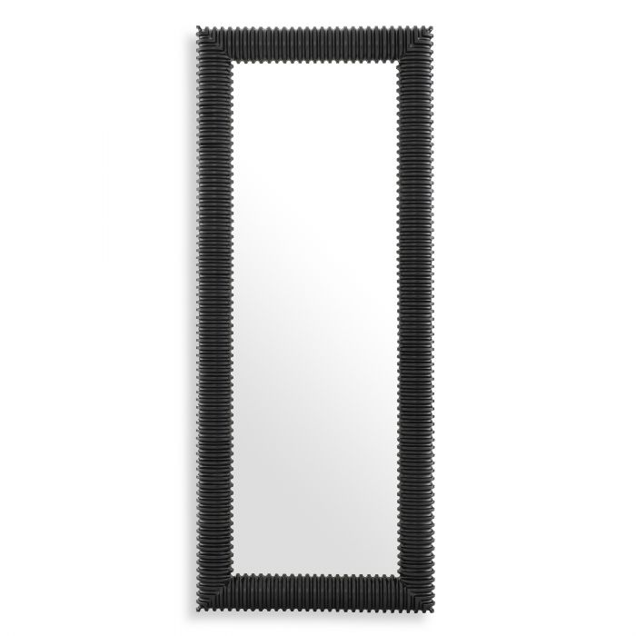 black finish rectangular